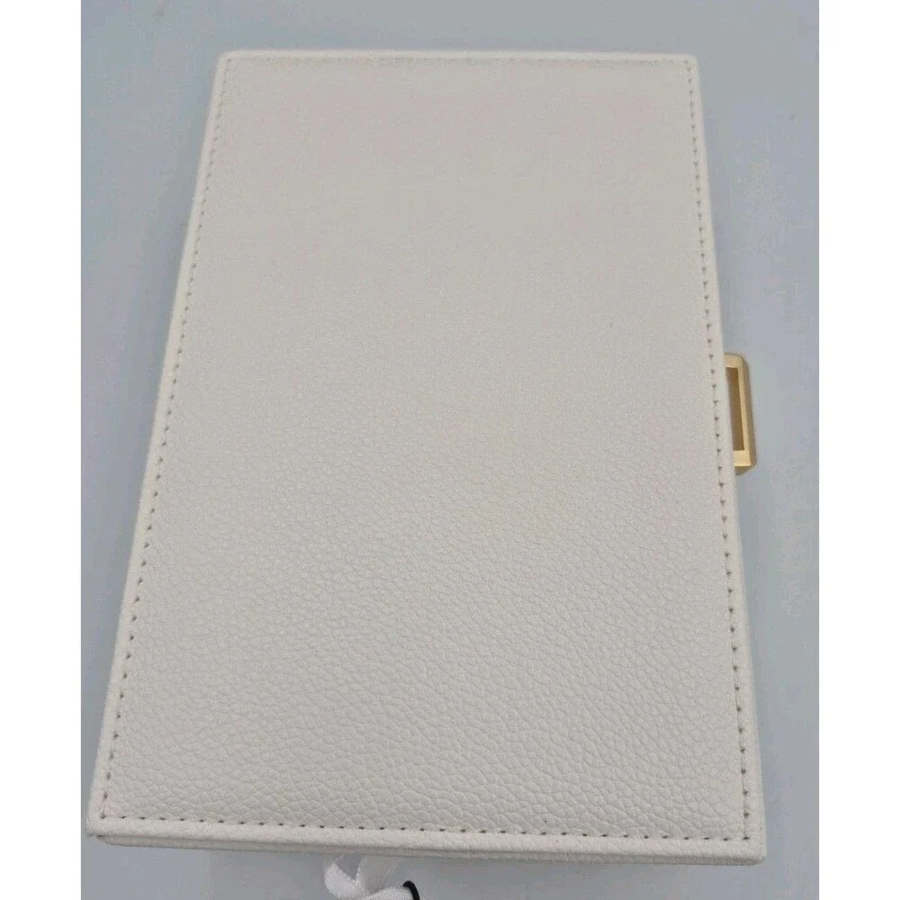 Rachel Zoe Jewelry Box Ivory Tone Faux Tone Hardware Ring Organizer New With Tag